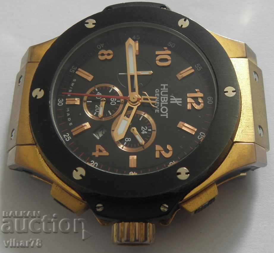 QUARTZ MEN'S MANUAL CHRONOGRAPH HUBLOT REPLICA WATCH with price 139.99 BGN | € 71.58 QUARTZ MEN'S MANUAL CHRONOGRAPH HUBLOT REPLICA WATCH with price 139.99 BGN | € 71.58