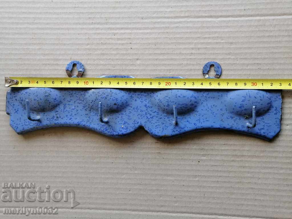 Enamelled hanger from the socialist era, enamel with price 39.00 BGN | € 19.94 Enamelled hanger from the socialist era, enamel with price 39.00 BGN | € 19.94