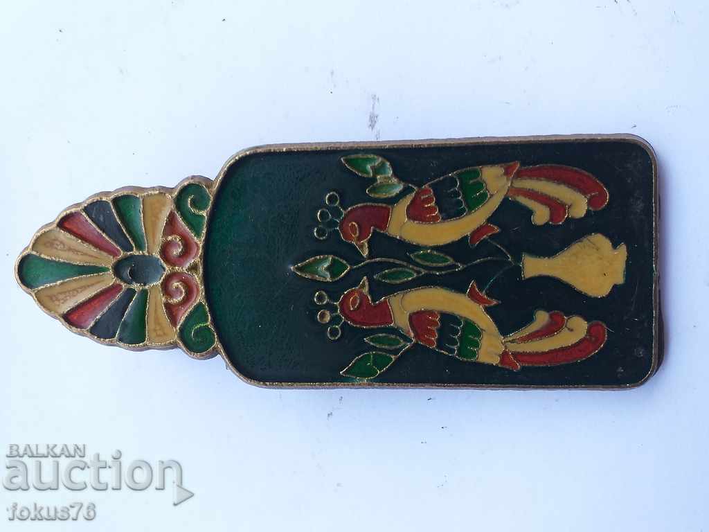 BRONZE ENAMEL MONEY CLIP