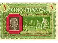 France 5 francs1941 World War II Solidarity Bonus