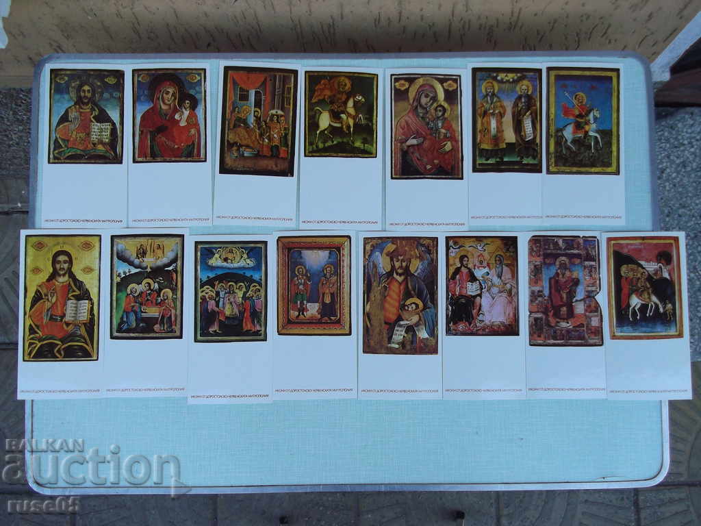 Delivery of Cards Icons Set