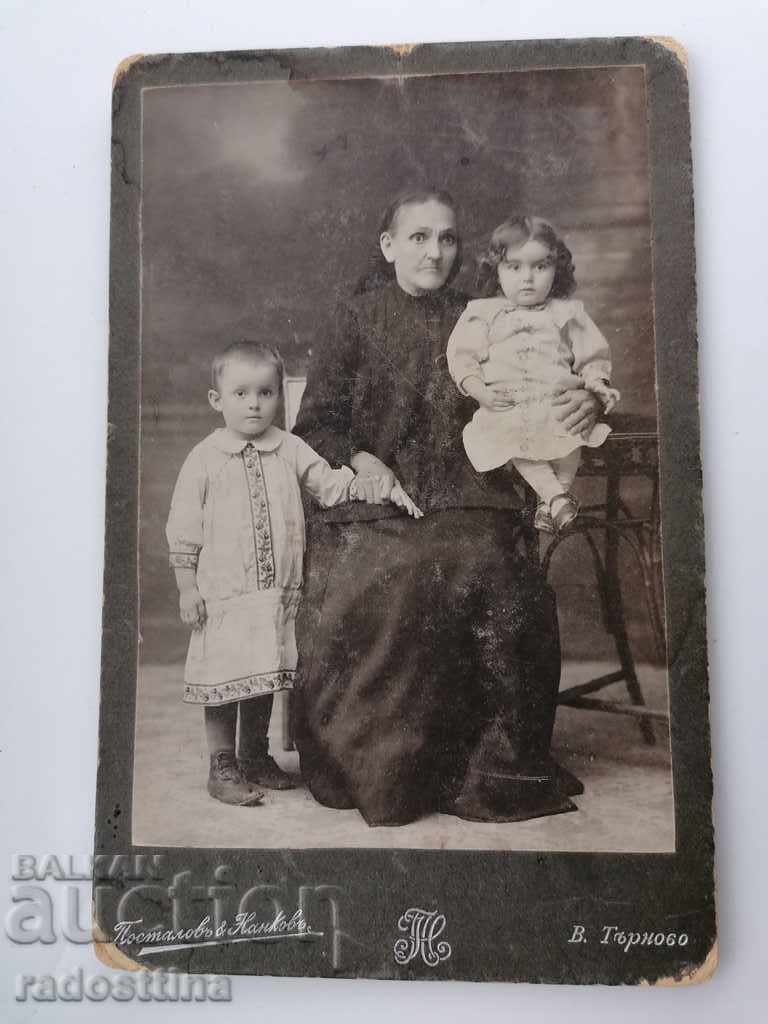 Fotografie pe carton Postalov și Nankov V. Târnovo