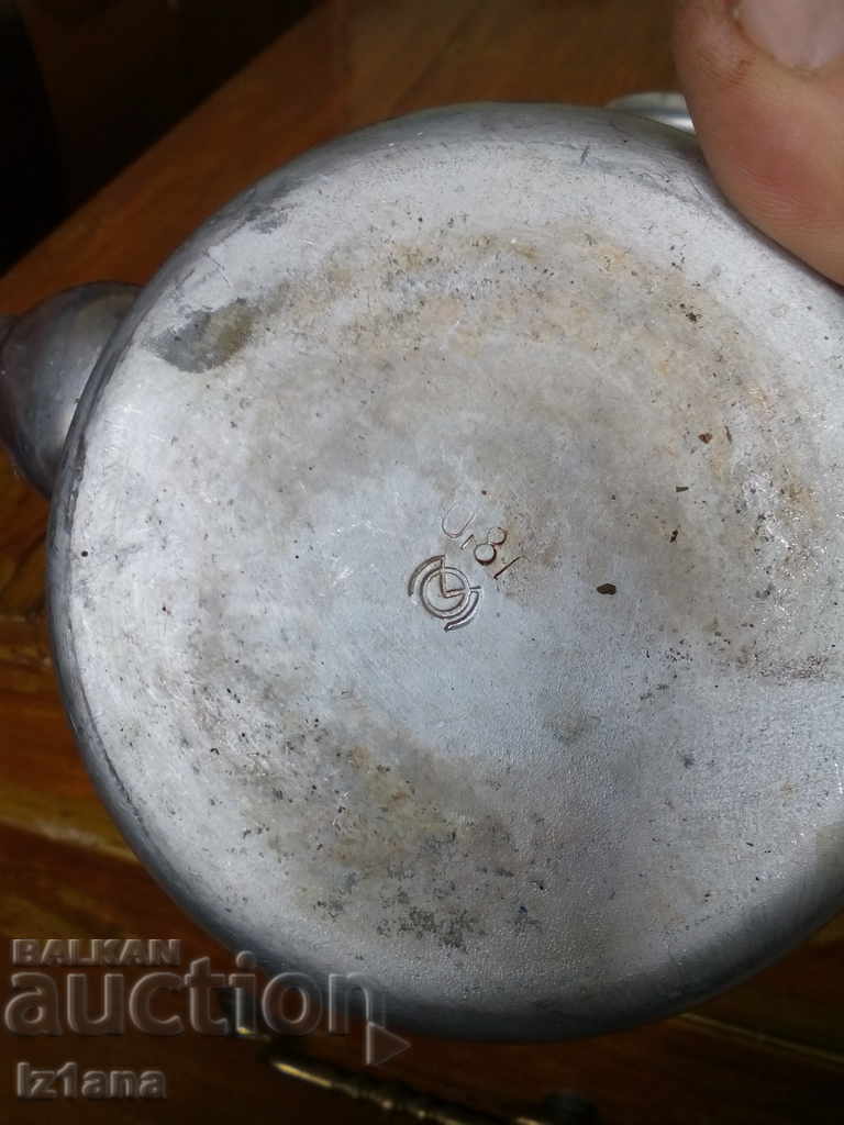 Old aluminum infusion kettle - 5 Old aluminum infusion kettle - 5