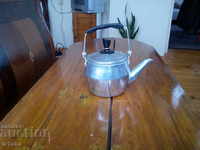 Old aluminum infusion kettle