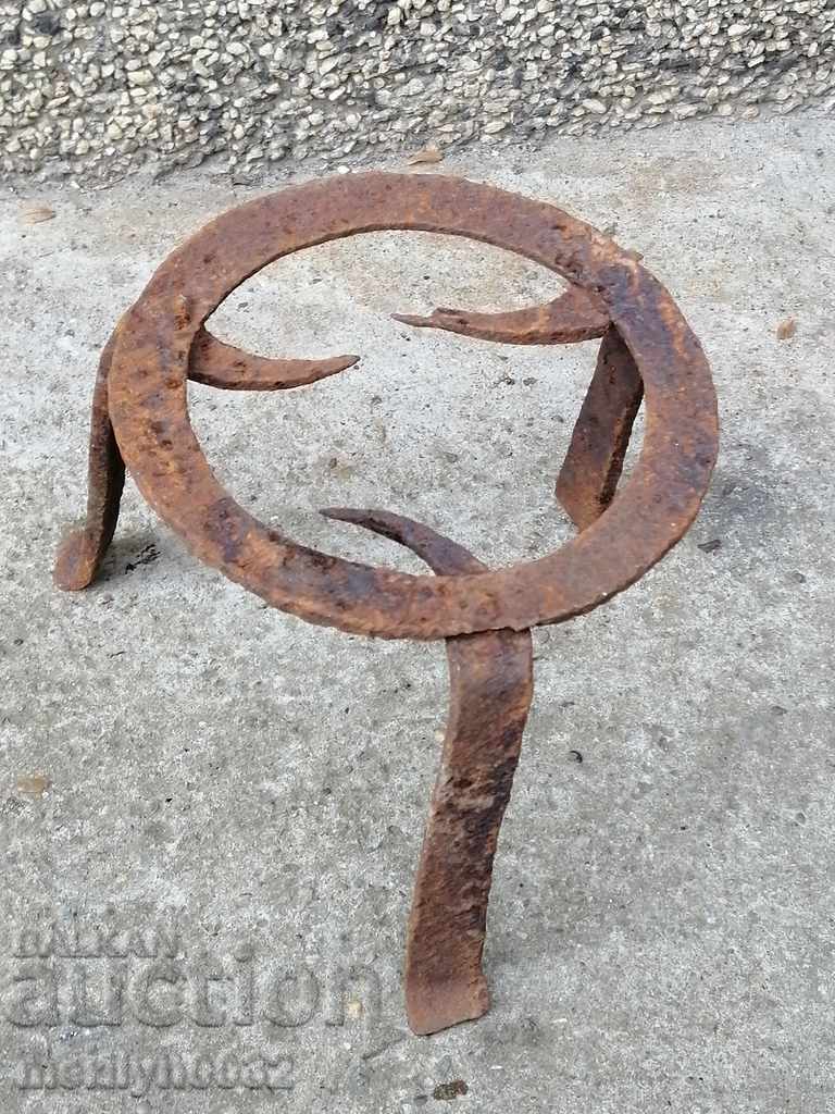 An antique wrought iron soot hearth grilled pyruvic wrought iron - 6
