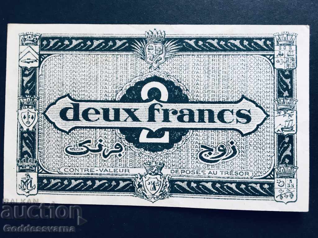 Παράδοση Αλγερία 2 Φράγκα 1944 Οικονομική Περιοχή Επιλογή 102 Αναφ. 1480 Παράδοση Αλγερία 2 Φράγκα 1944 Οικονομική Περιοχή Επιλογή 102 Αναφ. 1480