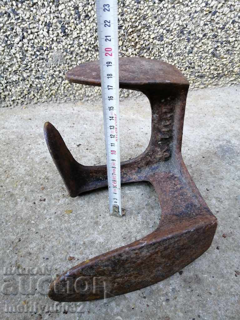 Παλιό σιδερένιο αμόνι τσαγκάρη, σφυρήλατο - 6 Παλιό σιδερένιο αμόνι τσαγκάρη, σφυρήλατο - 6