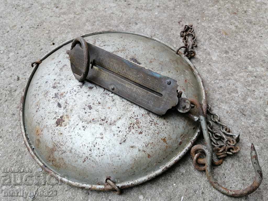 An old pocket scales with a tapas scales, scales, palanca - 7 An old pocket scales with a tapas scales, scales, palanca - 7