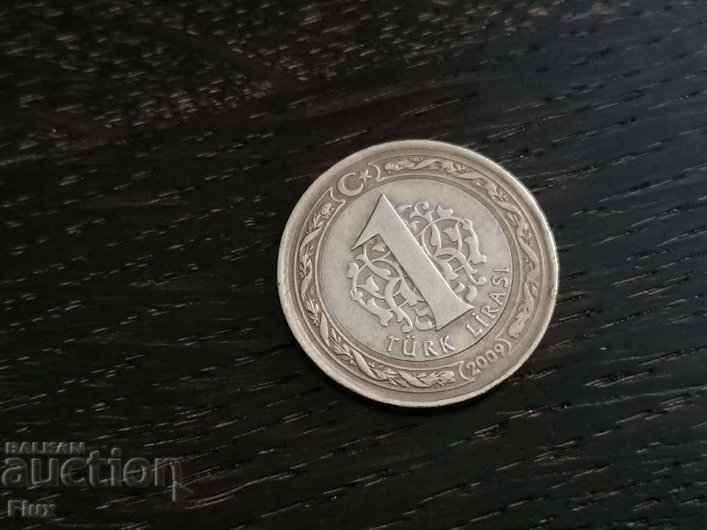 Moneda - Turcia - 1 lire 2009.