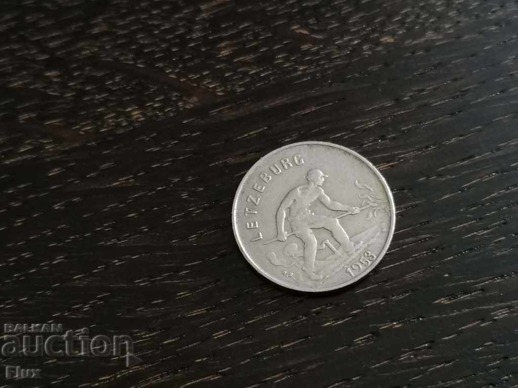Coin - Luxembourg - 1 franc | 1953 with price 1.85 BGN | € 0.95