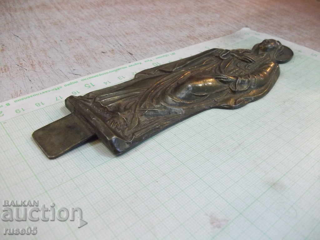 Auction Figure old from bronze of a saint - 156,22 g. Auction Figure old from bronze of a saint - 156,22 g.
