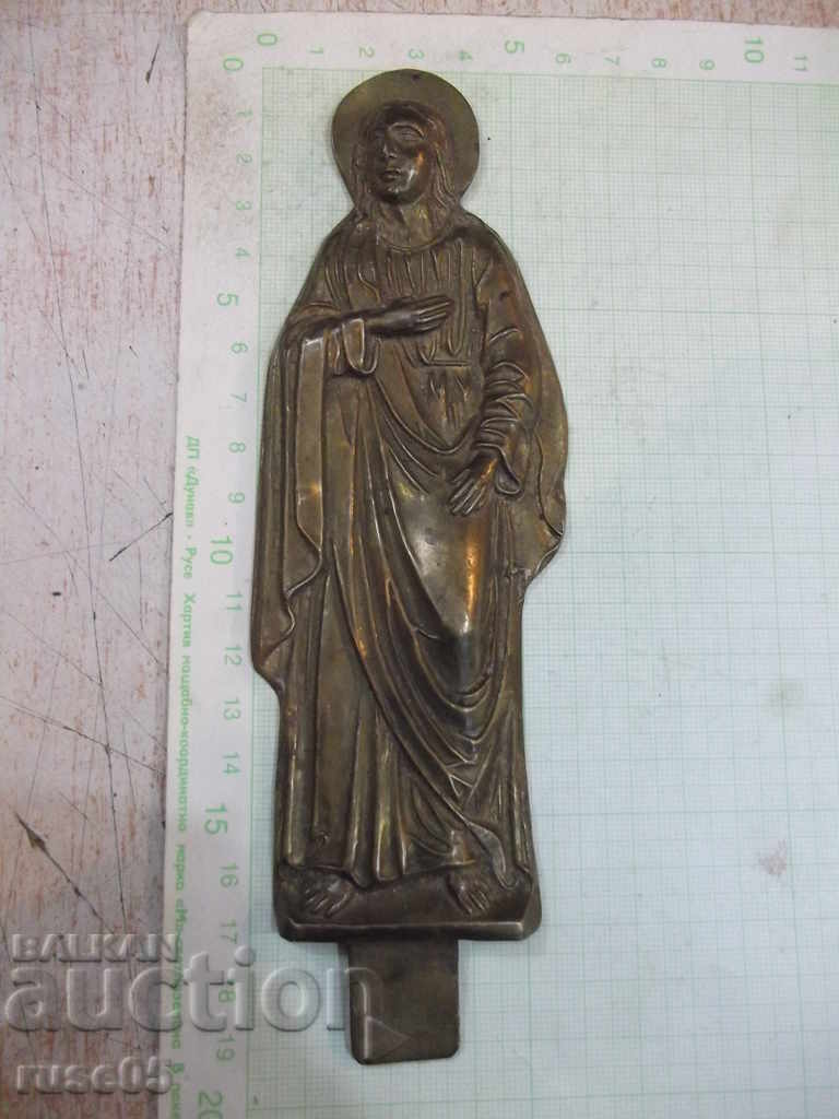 Figura veche din bronz a unui sfânt - 156,22 g.