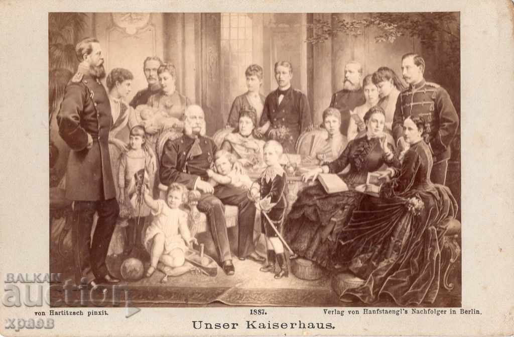 OLD PHOTOGRAPH - CARDBOARD - 1887 - GERMANY - 2625