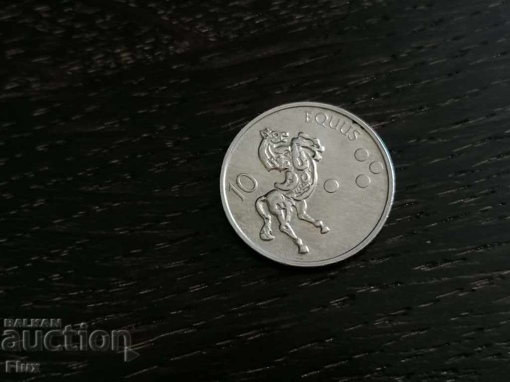 Coin - Slovenia - 10 tolars 2002 with price 1.75 BGN | € 0.89 Coin - Slovenia - 10 tolars 2002 with price 1.75 BGN | € 0.89