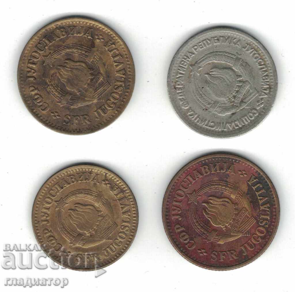 lot of Yugoslav coins - 4 pieces / YugoslaviaHi with price 1.00 BGN | € 0.51 lot of Yugoslav coins - 4 pieces / YugoslaviaHi with price 1.00 BGN | € 0.51