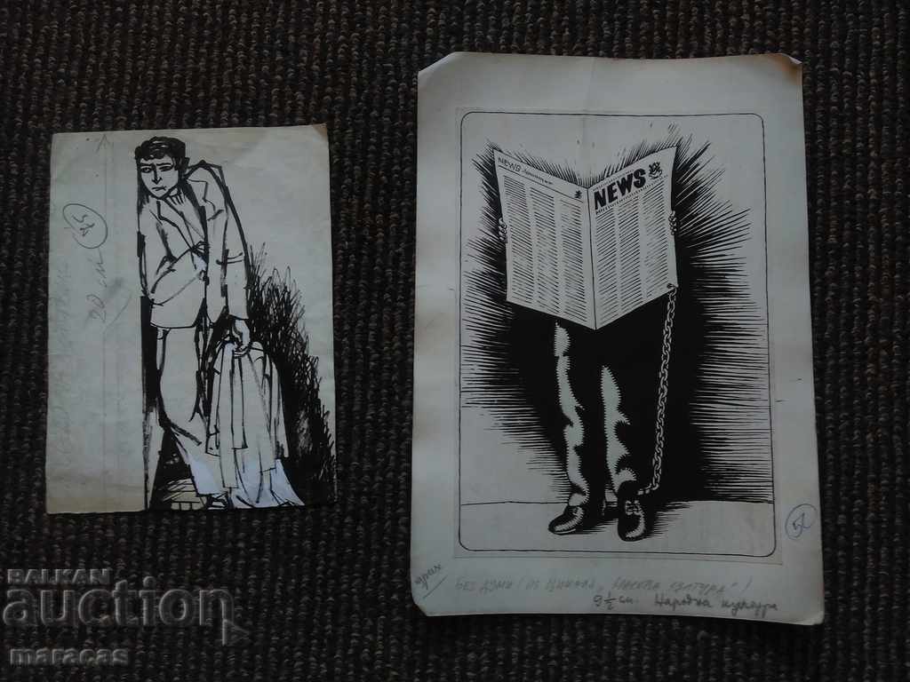 Desene de portrete cu cerneală - 6