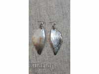 Earrings silver and mother-of-pearl