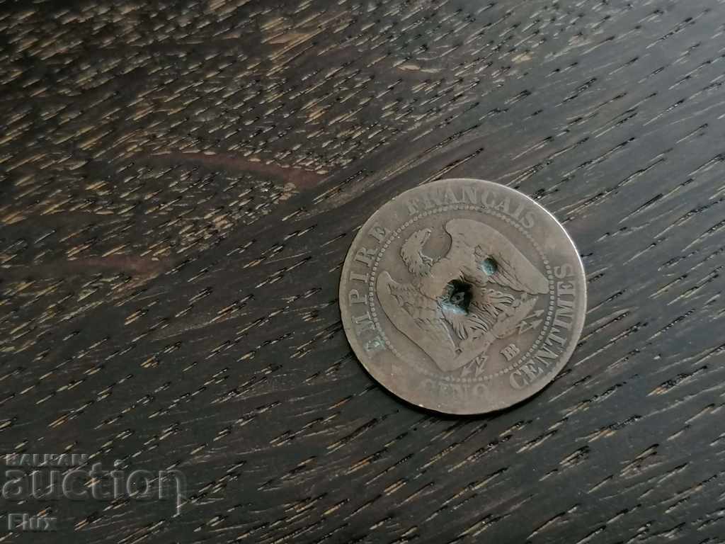 Monedă - Franța (Napoleon III) - 5 centimes | 1856