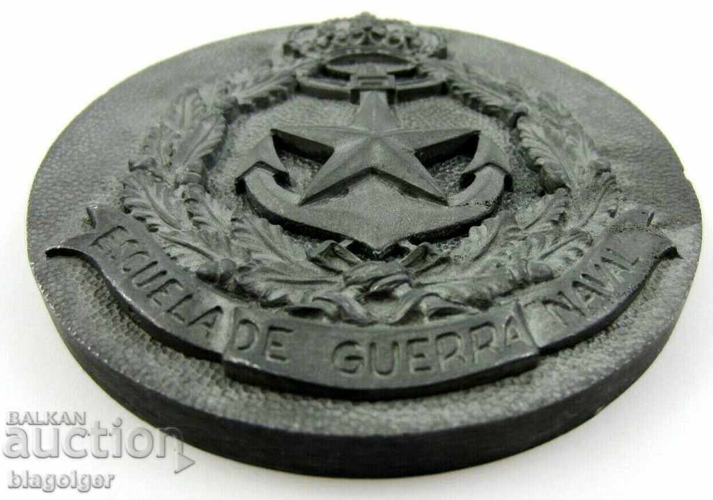 Auction HUGE PLAQUE - SPAIN - NAVAL SCHOOL - NAVY Auction HUGE PLAQUE - SPAIN - NAVAL SCHOOL - NAVY