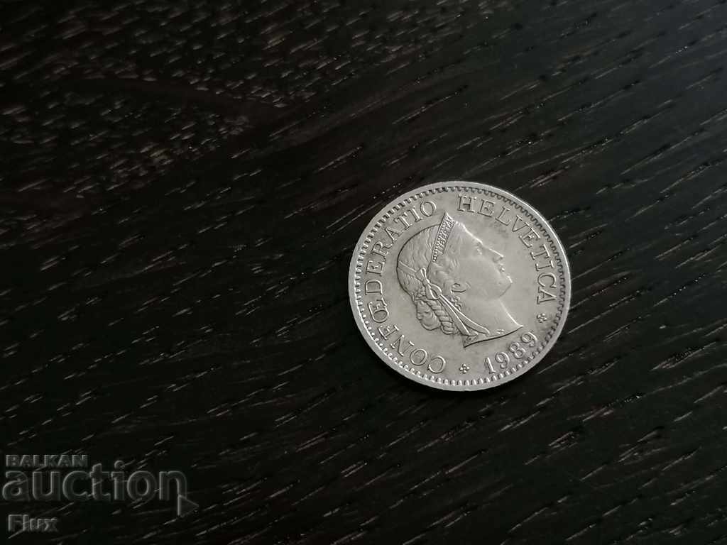 Coin - Switzerland - 10th 1989 with price 1.00 BGN | € 0.51 Coin - Switzerland - 10th 1989 with price 1.00 BGN | € 0.51