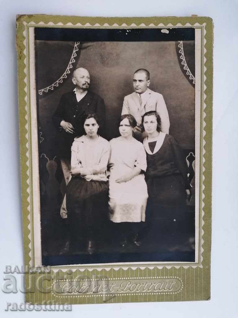 Снимка картон фотография Карнобат 1925 Снимка картон фотография Карнобат 1925