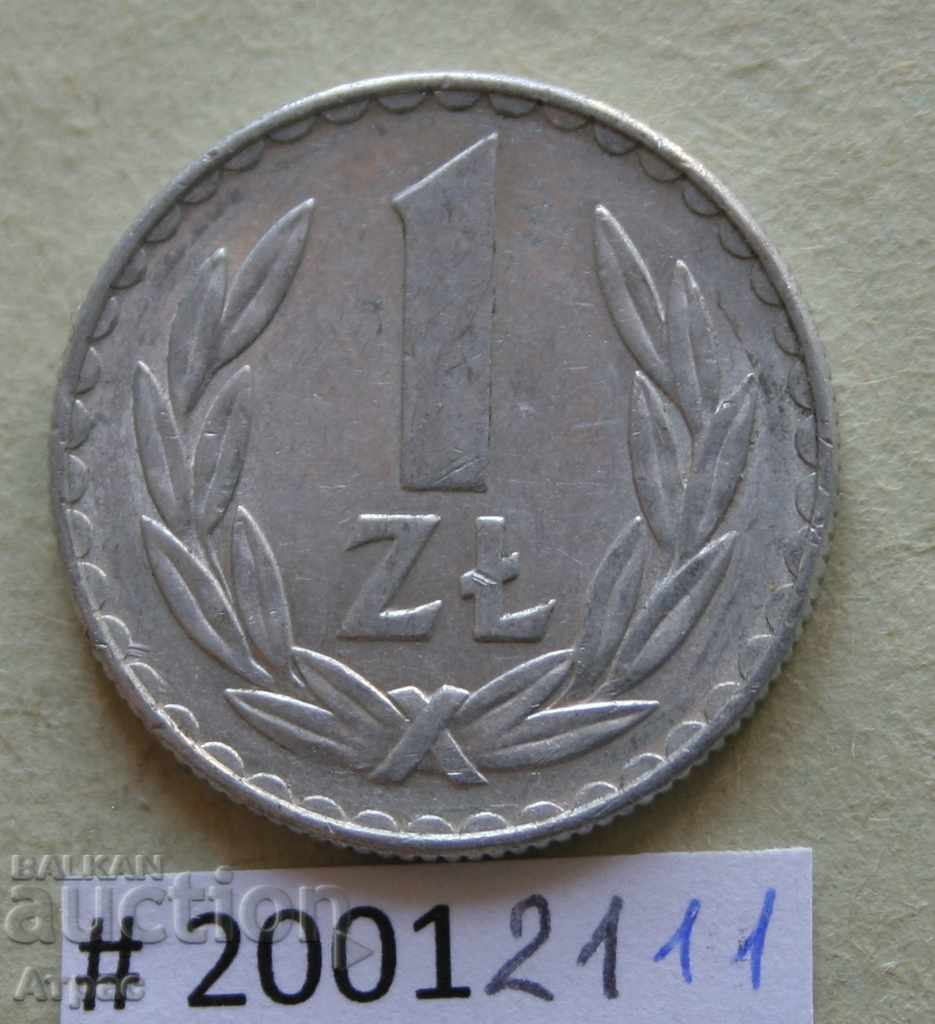 1 zloty 1976 Polonia
