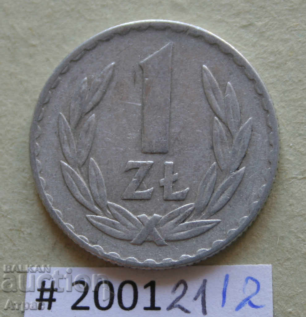 1 zloty 1972 Polonia