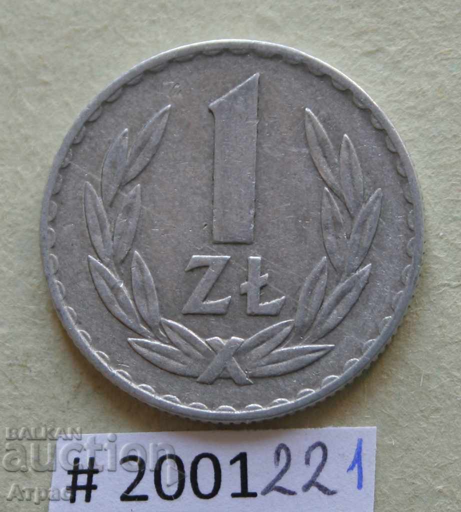 1 zloty 1973 Poland
