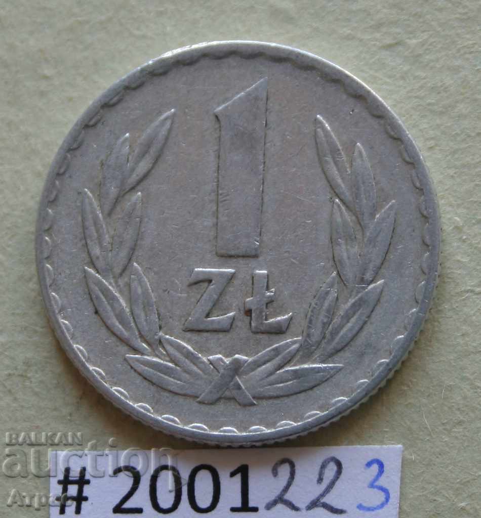 1 zloty 1974 Poland