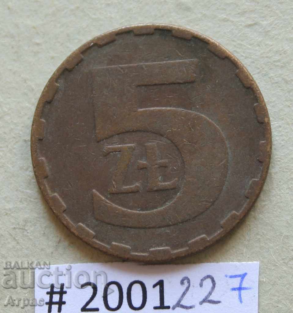 5 zloty 1986 Polonia