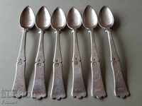 Silver silver spoons Tugra hand engraved