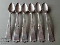 Silver silver spoons spoons Tughra hand-engraved