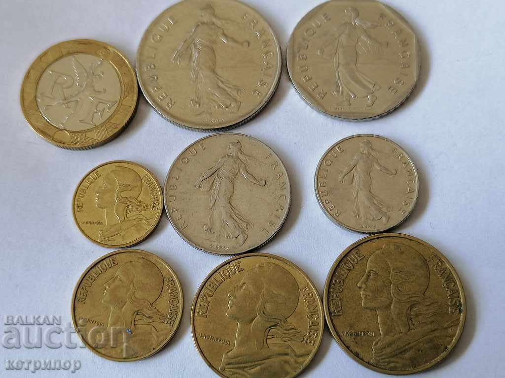 Lot France different years with price 6.20 BGN | € 3.17