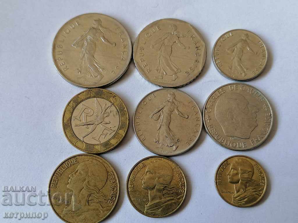 Lot France different years with price 5.80 BGN | € 2.97 Lot France different years with price 5.80 BGN | € 2.97