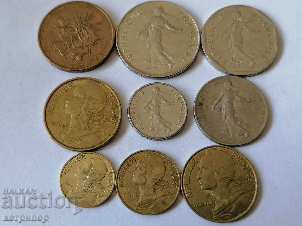 Lot France different years with price 6.20 BGN | € 3.17 Lot France different years with price 6.20 BGN | € 3.17
