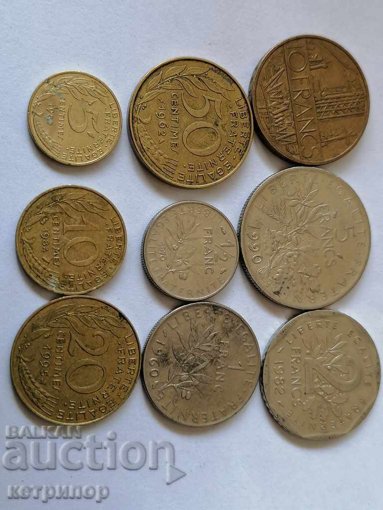 Auction Lot France different years Auction Lot France different years