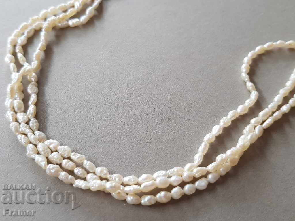 Auction OLD NECKLACE RIVER PEARL PERFECTLY SAVED SILVER GOLD Auction OLD NECKLACE RIVER PEARL PERFECTLY SAVED SILVER GOLD