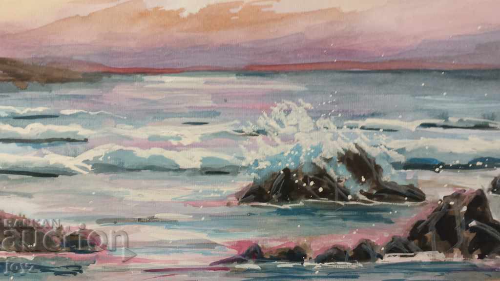 Аукцион КАРТИНА МОРСКИ ПЕЙЗАЖ смесена техника / Л.КАЦАРОВ Аукцион КАРТИНА МОРСКИ ПЕЙЗАЖ смесена техника / Л.КАЦАРОВ