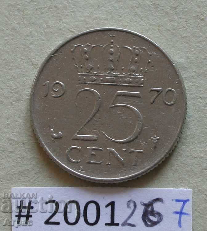 25 cenți 1970 Olanda
