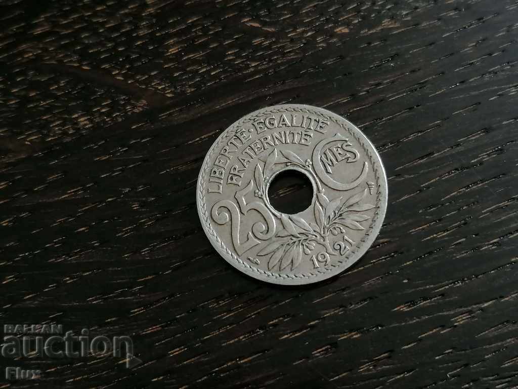 Monedă - Franța - 25 centimes | 1921