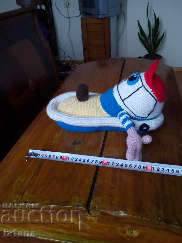 Licitație Păpușă veche tricotată, jucărie