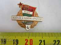 ❌❌❌ Hungary, 1957, badge, bronze, enamel, gilt, ORIGINAL❌❌