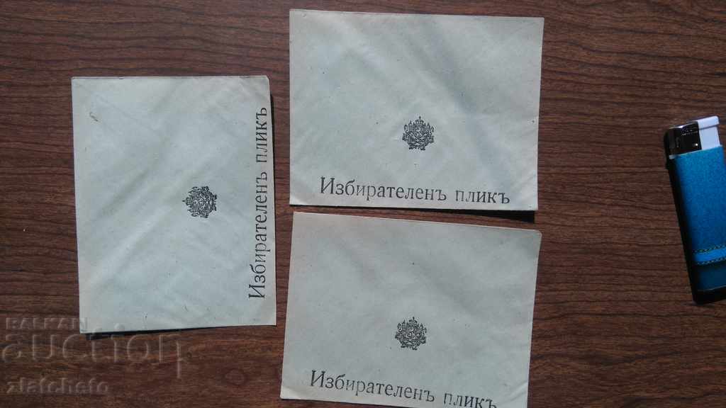 Old Envelope - Three election envelopes.