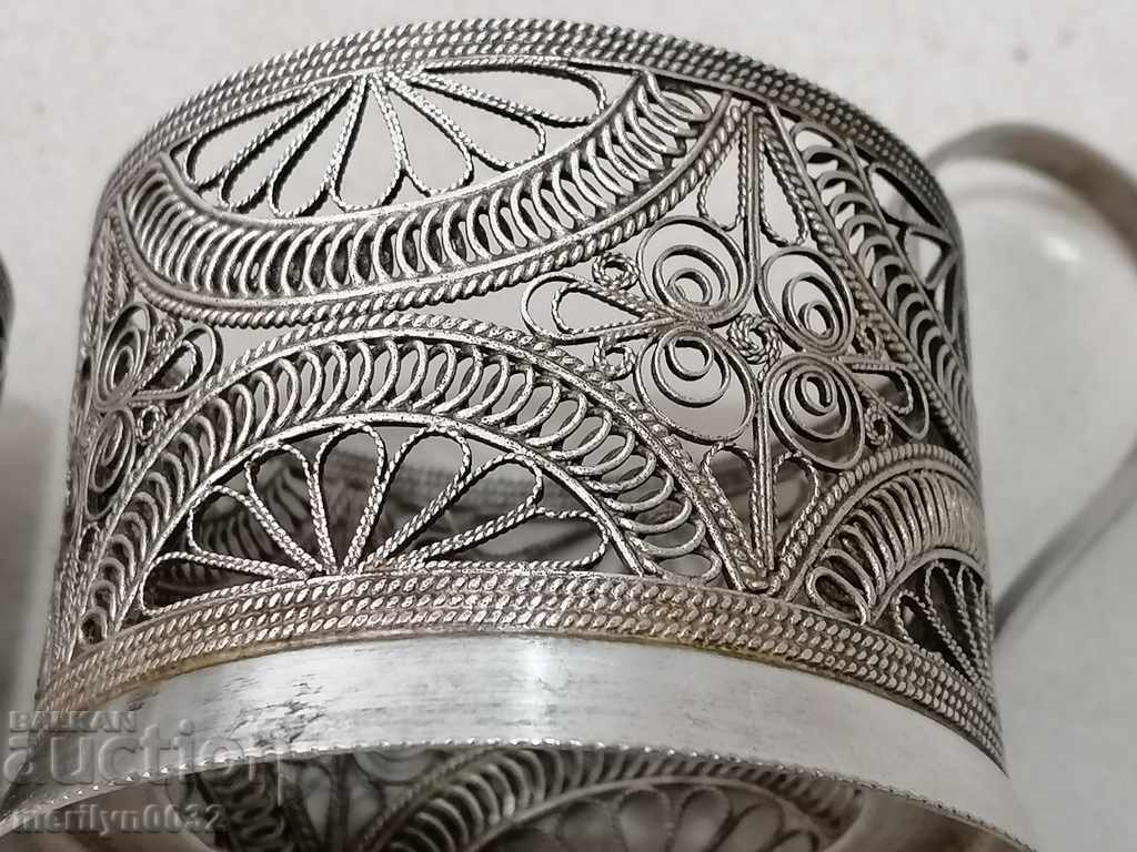 Coasters for cups 2 pcs filigree cup coaster USSR with price 34.00 BGN | € 17.38