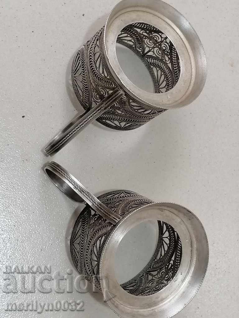 Delivery of Coasters for cups 2 pcs filigree cup coaster USSR