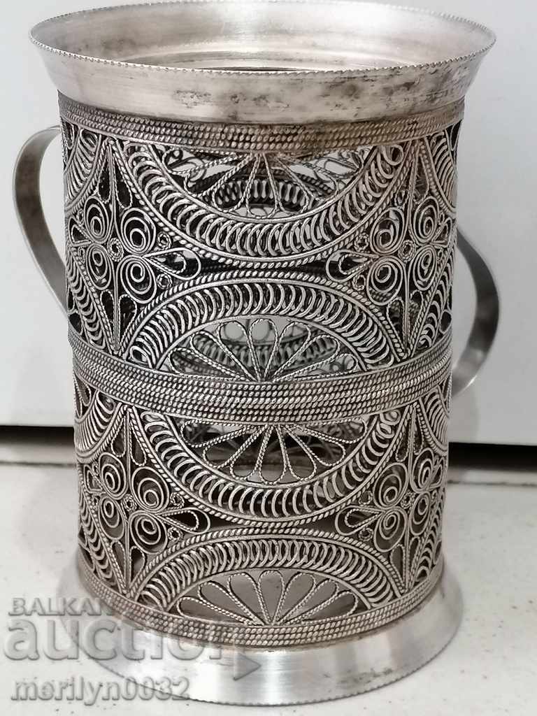 Coasters for cups 2 pcs filigree cup coaster USSR - 5