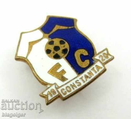 СТАРА ФУТБОЛНА ЗНАЧКА-ФК КОНСТАНЦА-ЕМАЙЛ с цена 9.00 лв. | € 4.60 СТАРА ФУТБОЛНА ЗНАЧКА-ФК КОНСТАНЦА-ЕМАЙЛ с цена 9.00 лв. | € 4.60