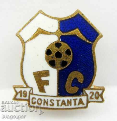 OLD FOOTBALL BADGE-FC CONSTANZA-ENAMEL