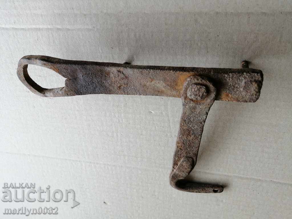 Delivery of Old latch, wrought iron, lock, primitive