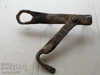 Old latch, wrought iron, lock, primitive